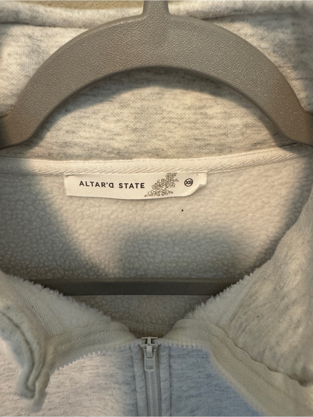 Altar'd State Cream Fleece Quarter-Zip Pullover| Gilmore Girls| - Picture 3 of 5